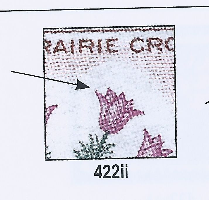 Canada #422ii LL Corner Block Dot on Crocus Variety MNH