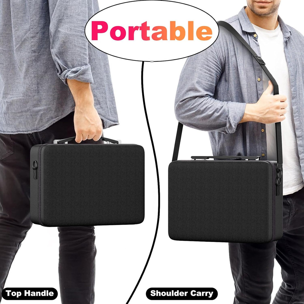 Card Deck Box with Portable Case, 6 Pack Clear Commander Deck Box with 6 Divider