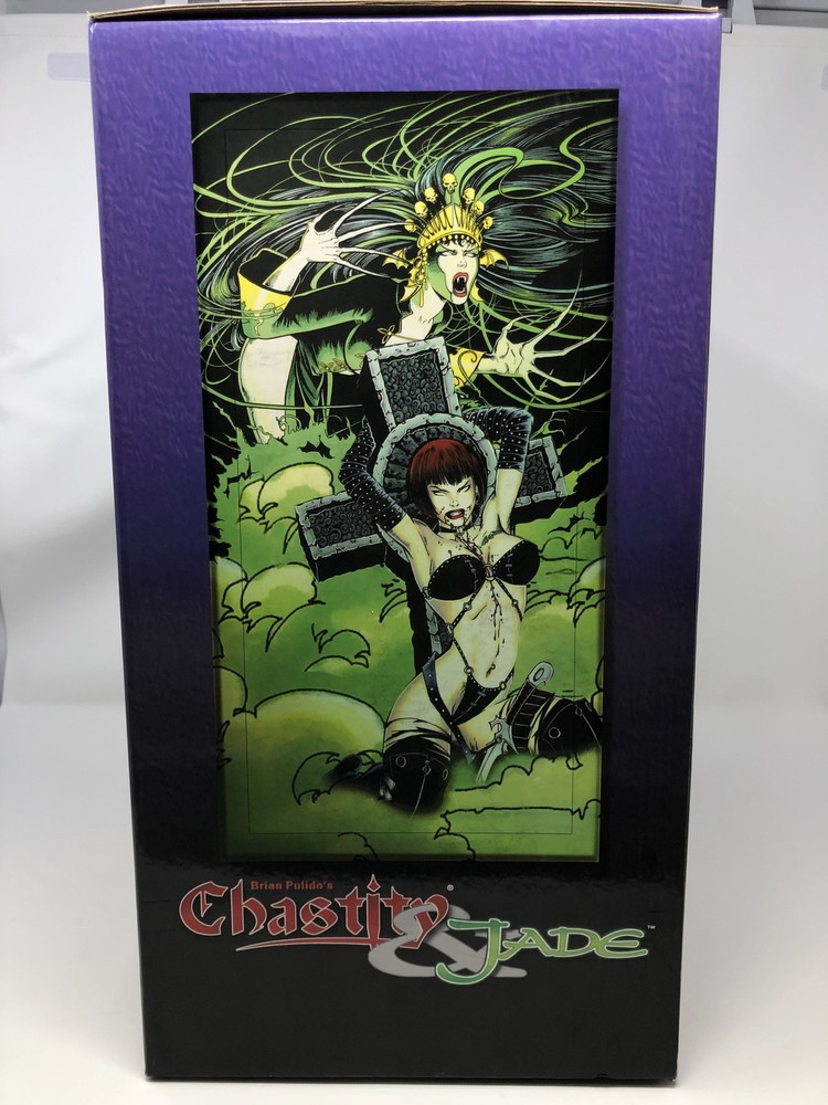 Chastity and Jade statue