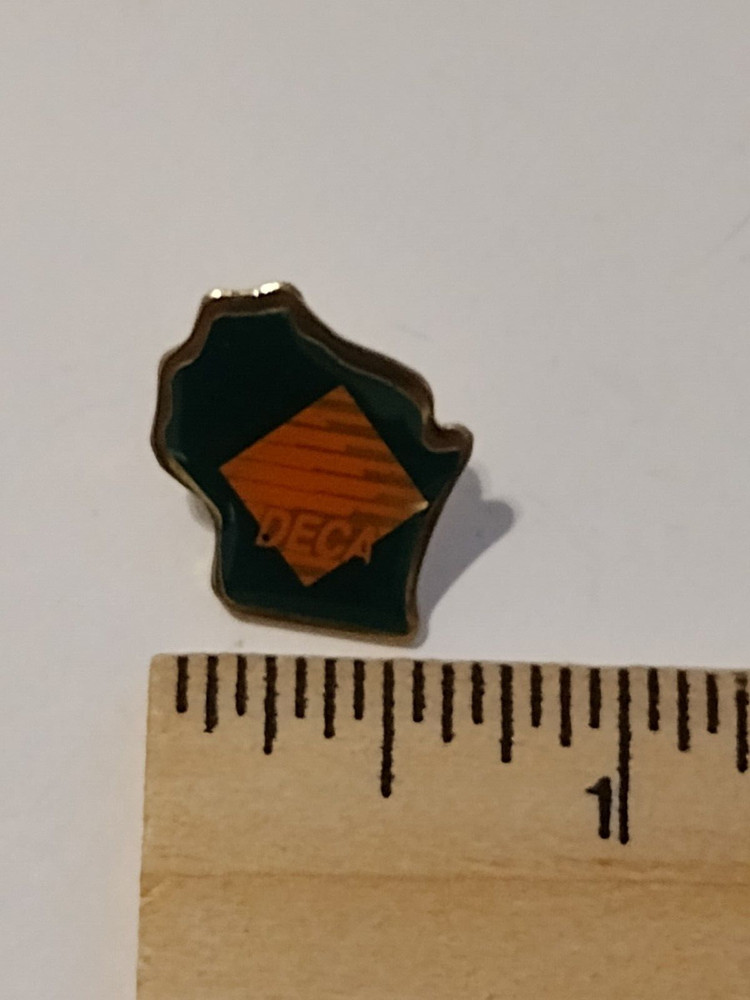 DECA Wisconsin State Small Green Tack Pin