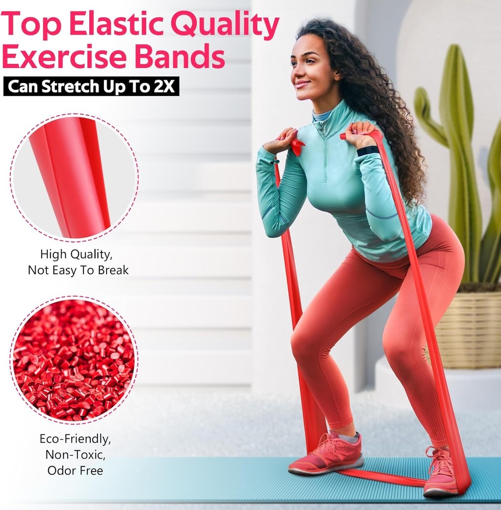 Resistance Bands for Working Out, Exercise Bands for Physical Therapy, Stretch,