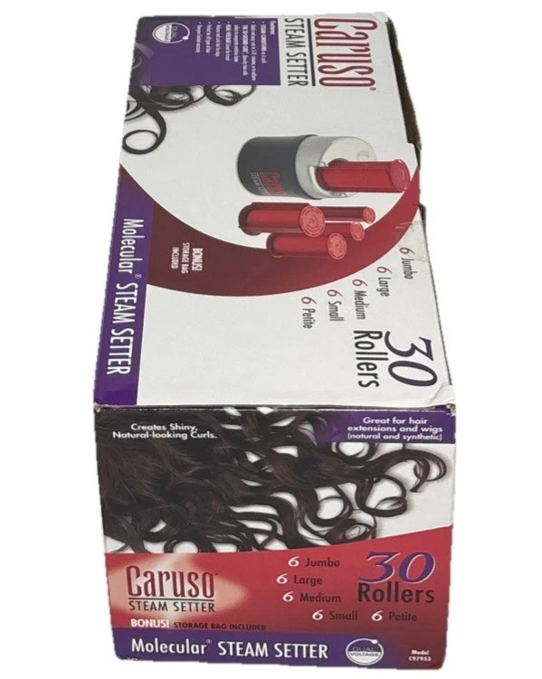 Caruso Molecular Steam Setter With 30 Rollers (5 Sizes) Model C97953 NEW