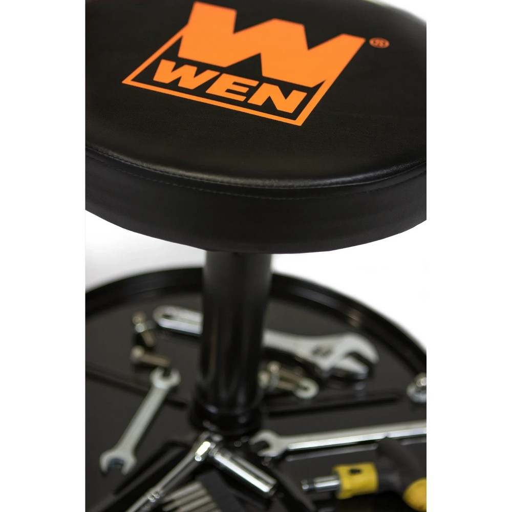 WEN 300-Pound Capacity Pneumatic Rolling Mechanic Stool