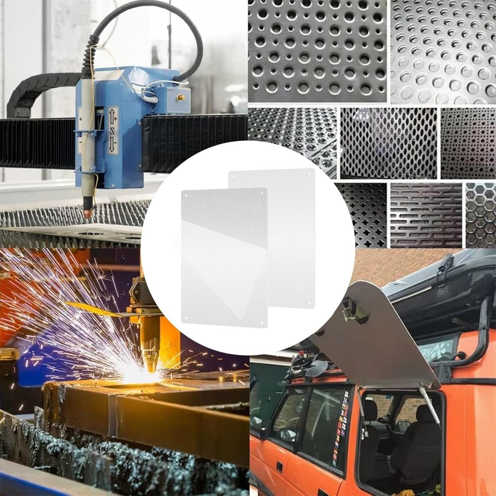 8x12 Rectangular Aluminum Sheets 2 Pack - Heat Treatable for Robust Applications