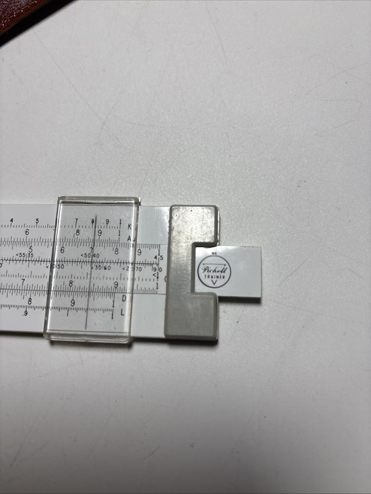 Pickett No.121 Microline Slide Rule Trainer w/Case & Box