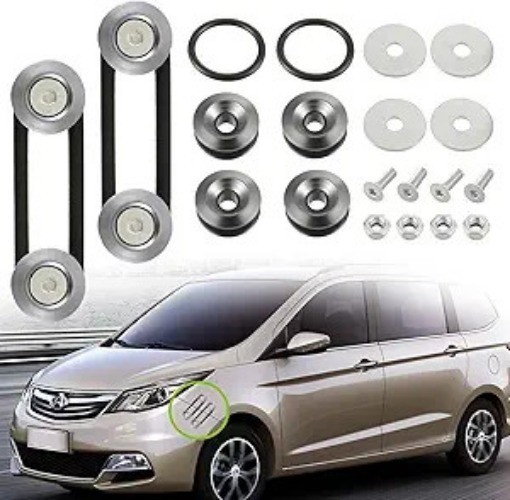 Bumper Quick Release kit Front Rear Bumper Fastener Compatible Color: Titanium