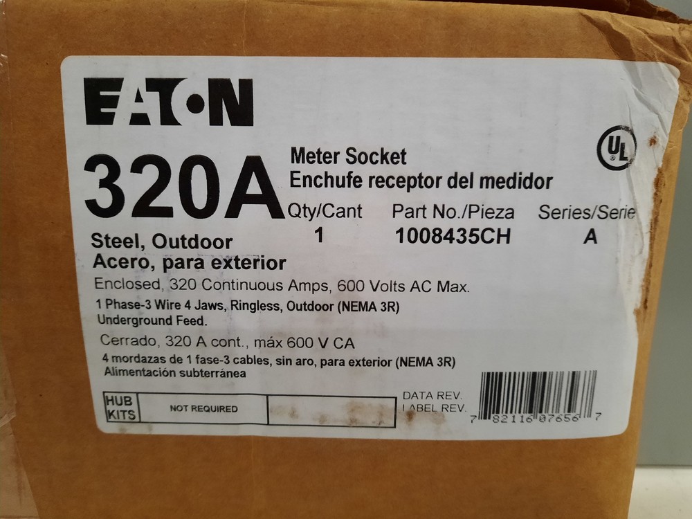 Eaton 1008435CH Meter Sockets