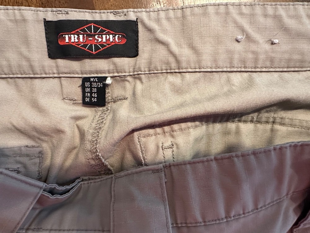 TruSpec ORIGINAL TACTICAL RIP-STOP CARGO PANTS KHAKI, Men's 38 x 32