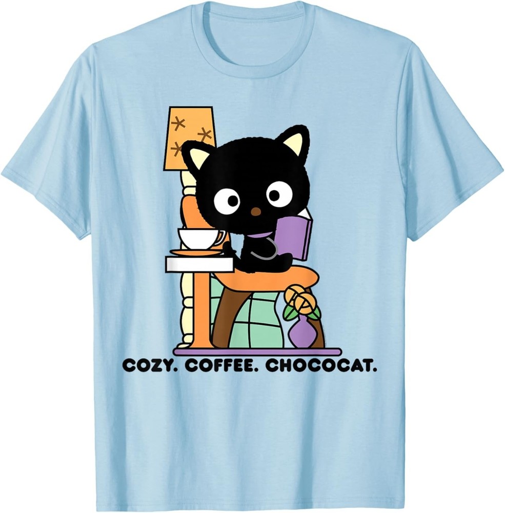 Chococat Cozy Coffee Cafe T-Shirt