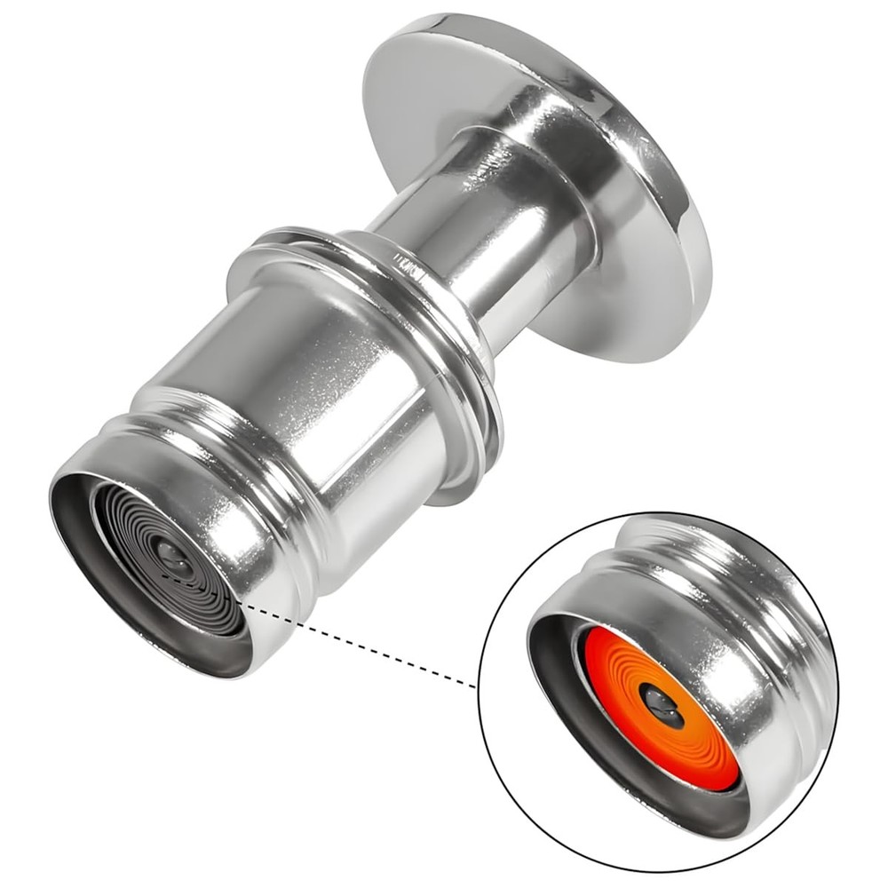 AUCELI Fire Missle Button Car Cigarette Lighter Plug, Aluminum Black/FIRE