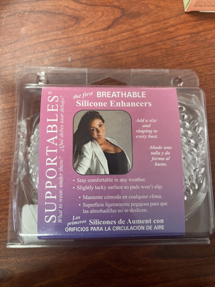 Supportables The First Breathable Silicone Enhancers, Clear