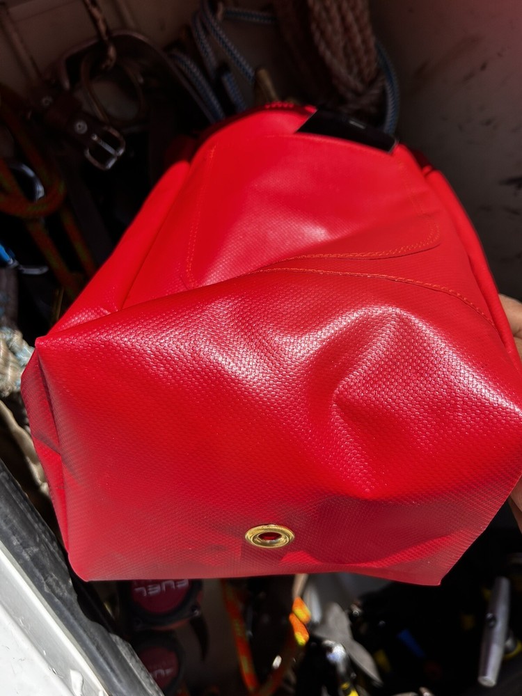 Lineman Tools, Glove Bag Red w/ Flag, Lineman Bag