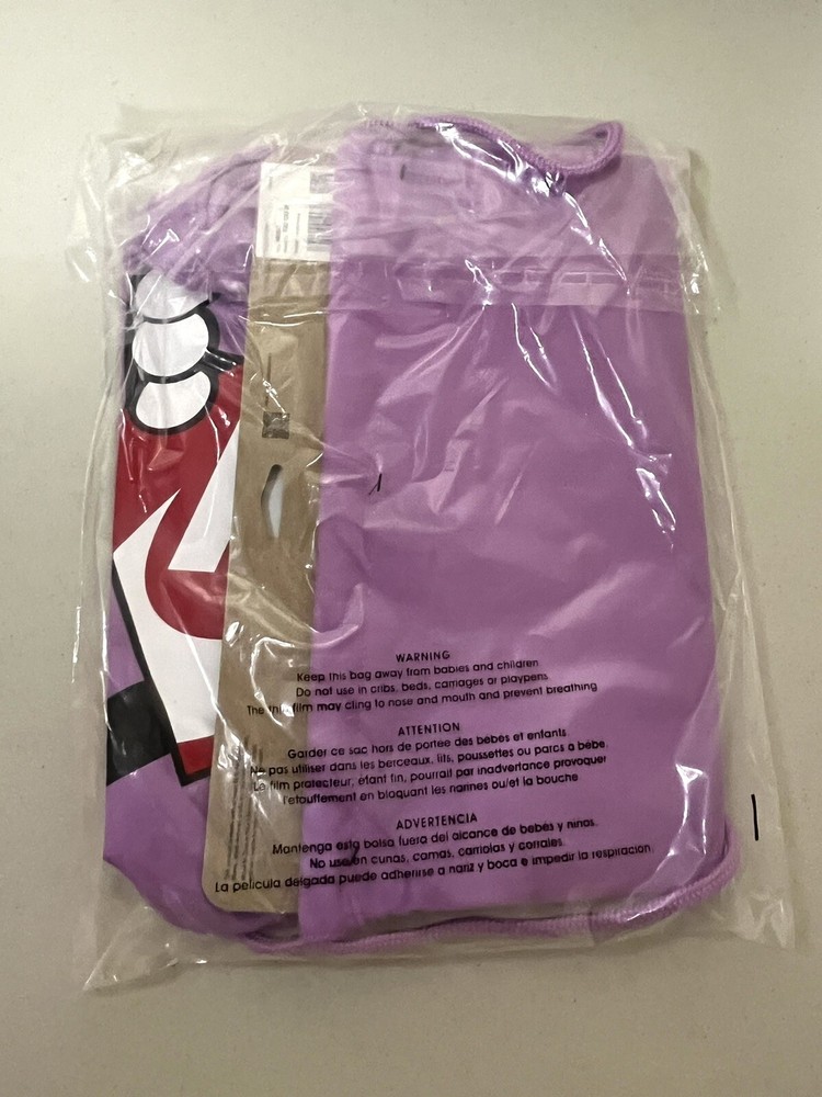 Nike Graphic Logo Canvas Drawstring Backpack gym beach school bag