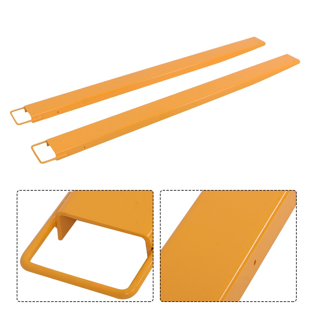 72"*4.5" Forklift Extensions Heavy Duty Steel Pallet Fork Extensions