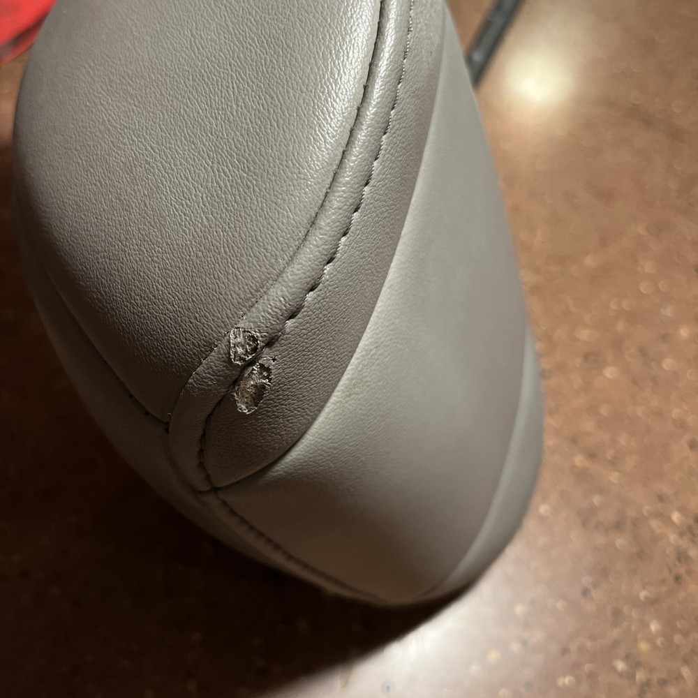 2009-2012 Honda Pilot 2nd Row Leather Headrest Head Rest Gray