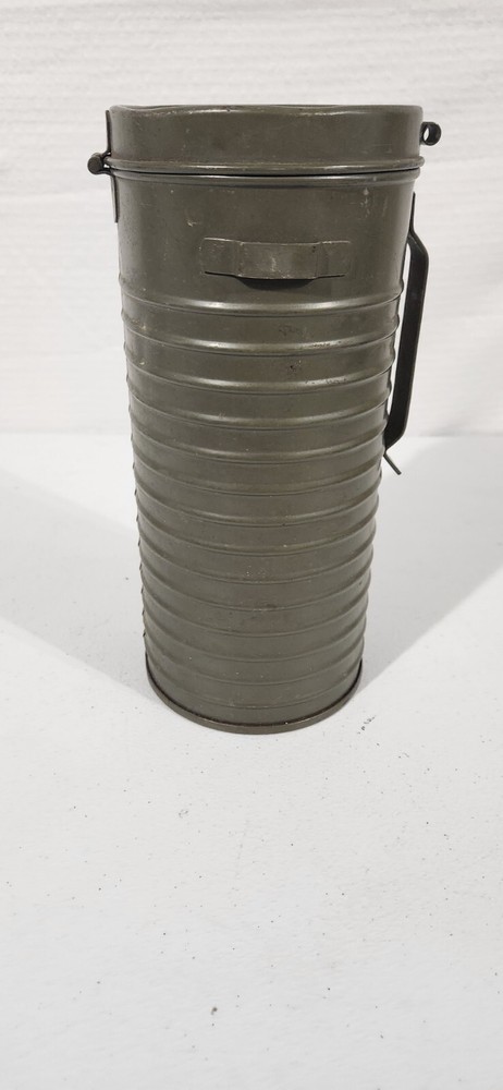 Vtg Gas Mask Canister - Container Only