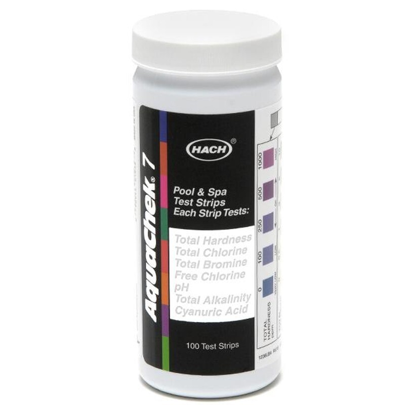 NEW Aquacheck 7 way Test Strips AC551236 Pool Water Testing Strips - 100 Strips