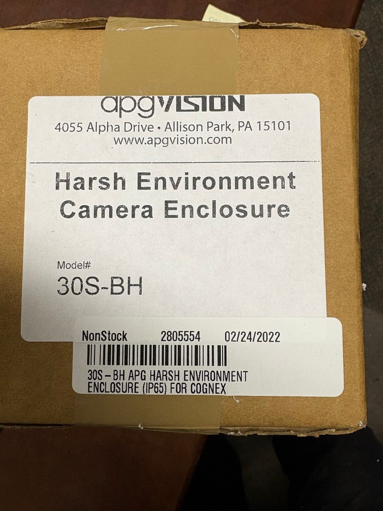 APG VISION 30S-BH Harsh environment camera enclosure