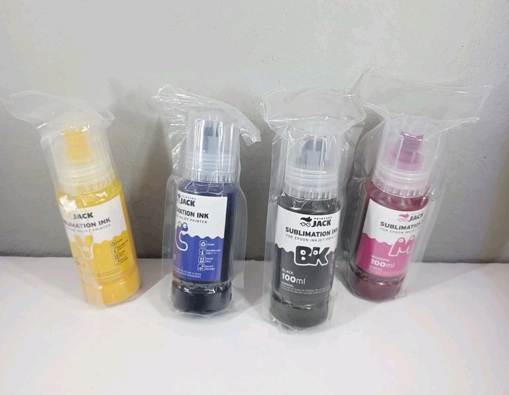 Printers Jack Sublimation Ink Auto Refilled bottles work with Epson Ecotank