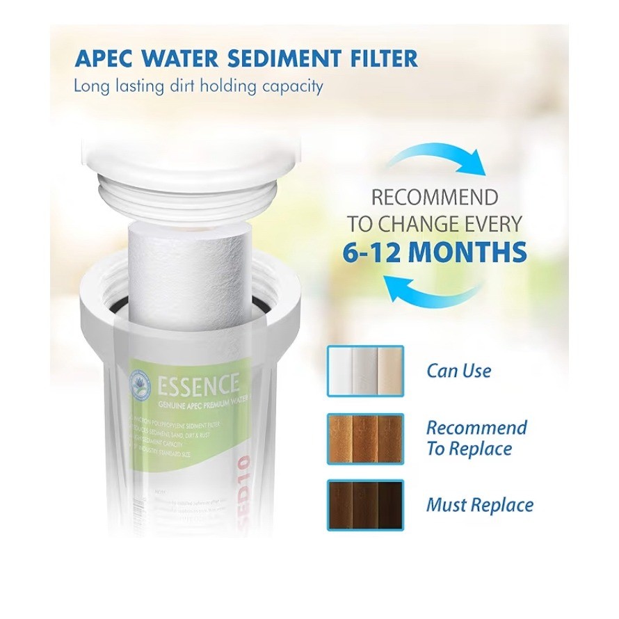 APEC Water Filter FL-ES-SED10 Sediment Replacement Cartridge