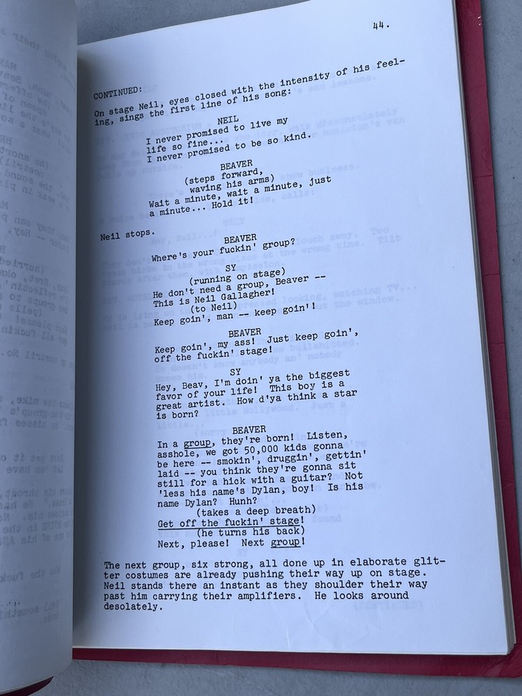 1979 Tilt Original Movie Script Final Draft Brooke Shields Pinball Wizard Durand
