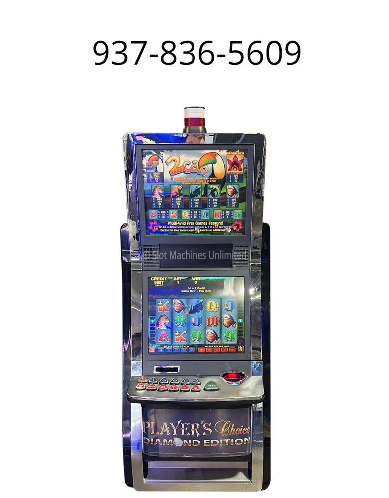 Aristocrat Viridian Slot Machine "2 CAN" Bill acceptor, Handpay