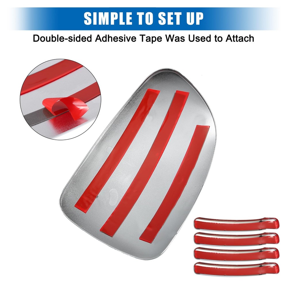 X AUTOHAUX Automotive Exterior Door Handle Covers Rearview Mirror Cover Compa...