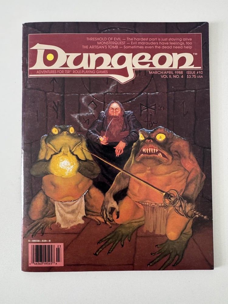 AD&D Dungeon Magazine Vol 1 #10 1988 TSR
