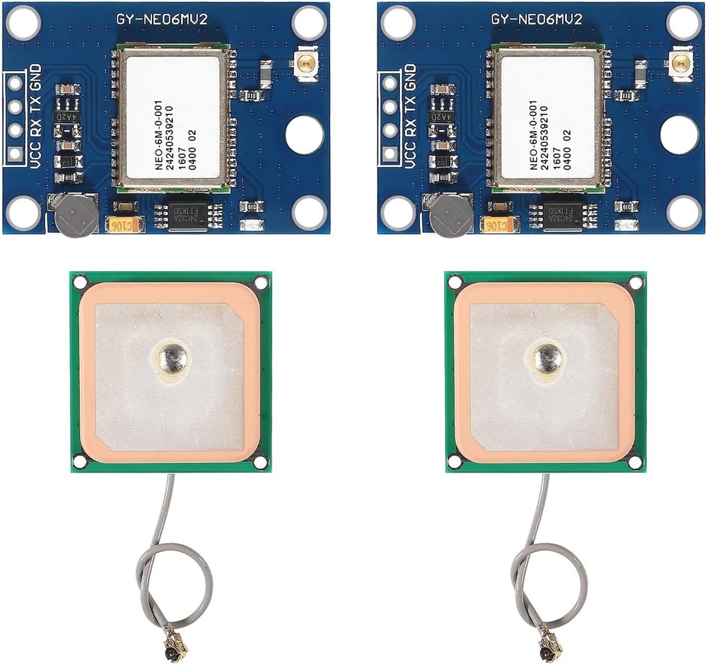 2Pcs GY-NEO6MV2 NEO-6M GPS Module with Flight Control for EEPROM MWC