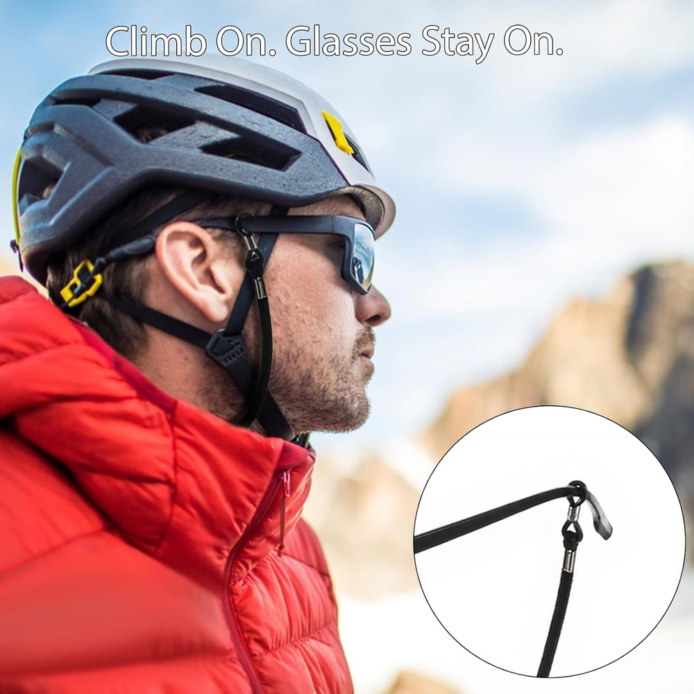 3PCS Extra Long Glasses Strap String with Secure Grip, Adjustable Eyewear String
