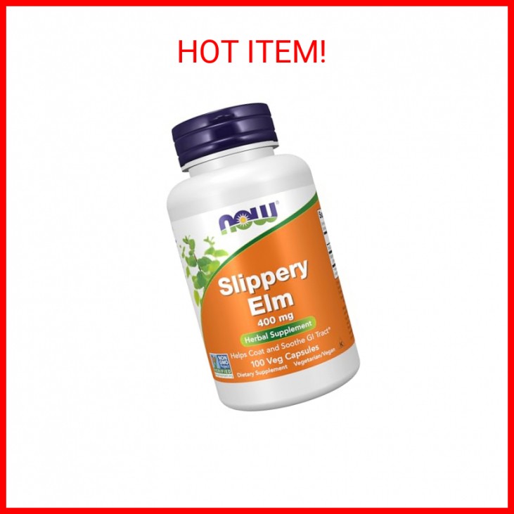 NOW Slippery Elm 400mg 100 Capsules