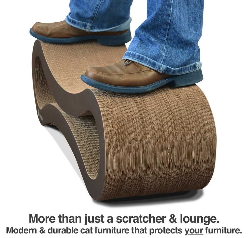 Ultimate Reversible Infinity Cat Scratcher Lounge & Bed Durable & Long Lasting