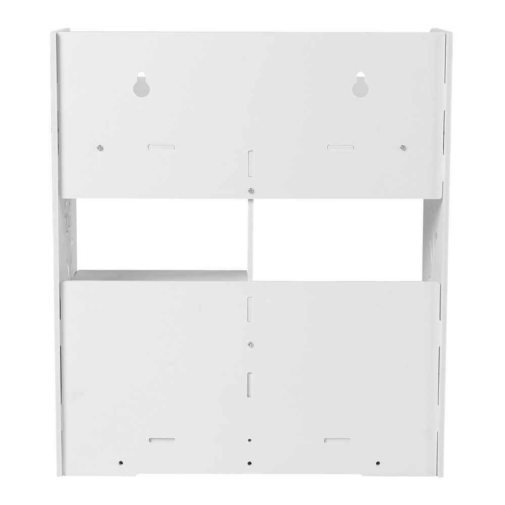 Wall Mounted Bathroom Cabinet Storage 2 Drawers Cupboard Organizer White