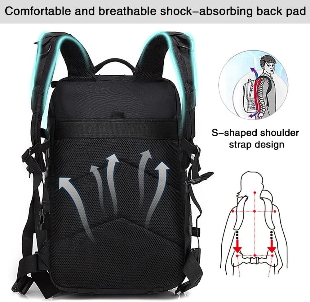 Military Tactical Backpack Army 3 Day Assault Pack Bag Rucksack Laptop Backpack