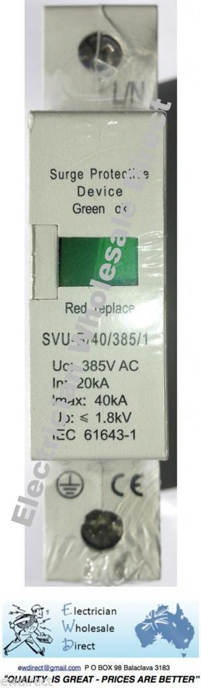 SURGE PROTECTOR x3 ARRESTOR 3 PHASE DIN RAIL 240V / 415V