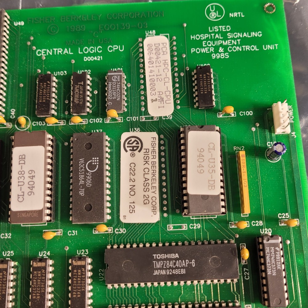 Fisher Berkeley Central Logic CPU Circuit Board PCA HPC-CL-CPU