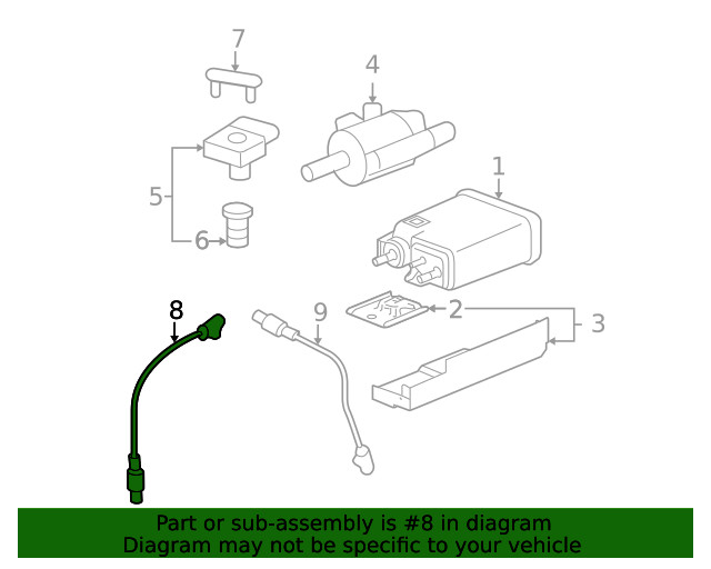 Genuine GM Heated Oxygen Sensor 12583804