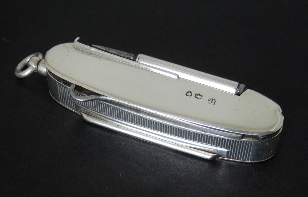 Antique Victorian Wright & Davies Novelty Solid Silver Vesta Case London 1890