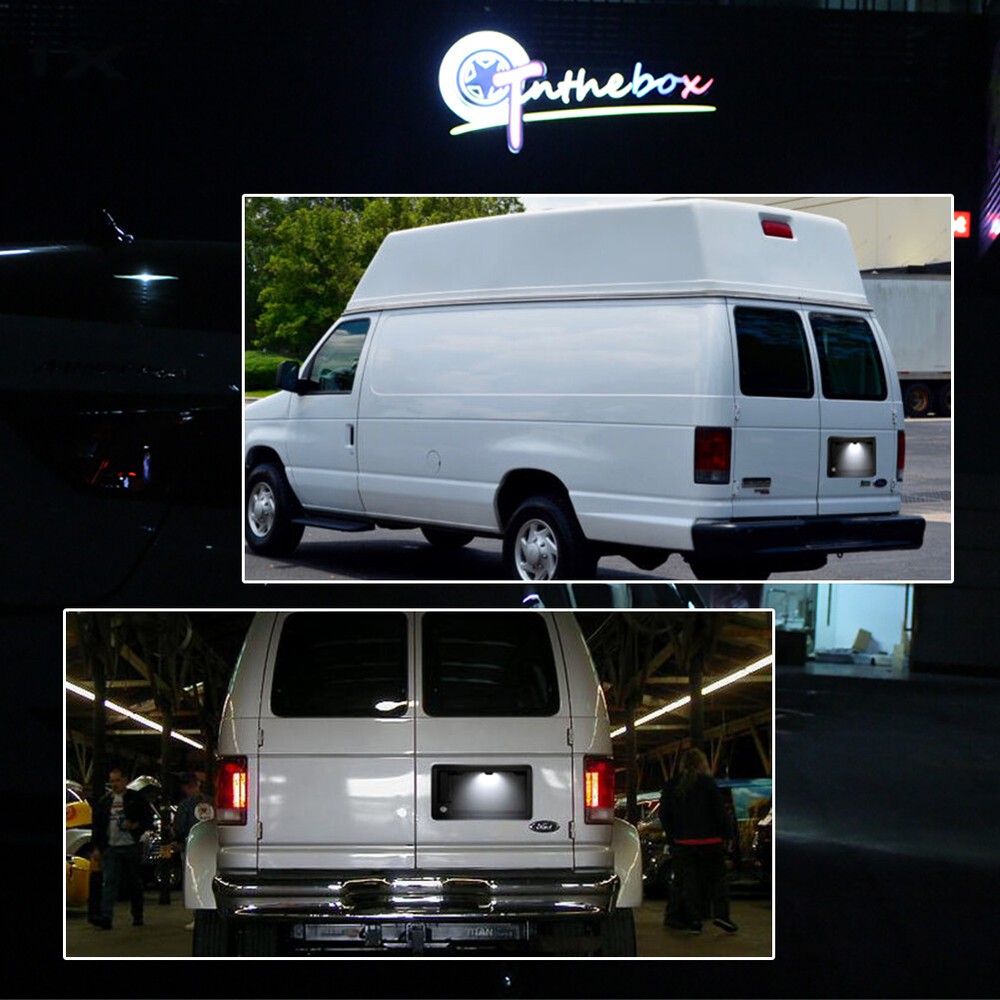 For Ford E150 E250 E350 E450 Econoline Van Bright White LED License Plate Light