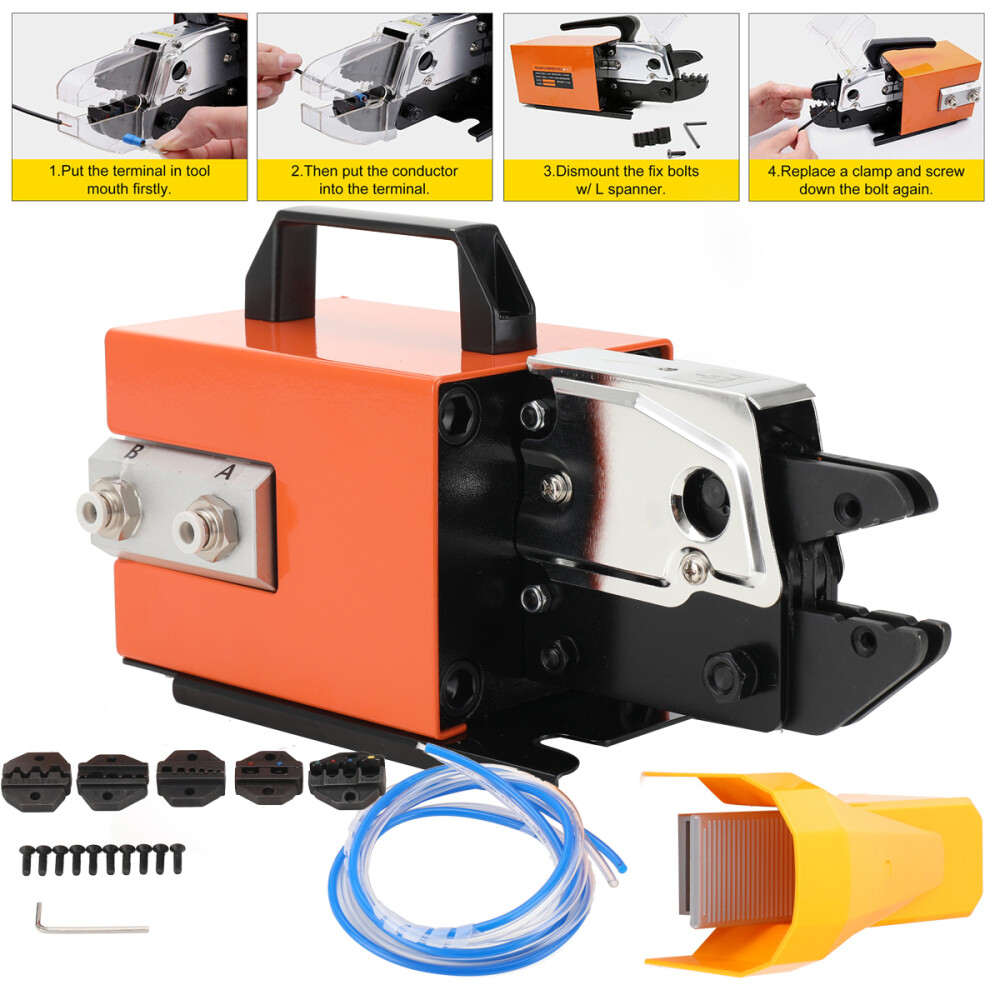 AM-10 Pneumatic Wire Terminal Mobile Crimping Machine Crimper US