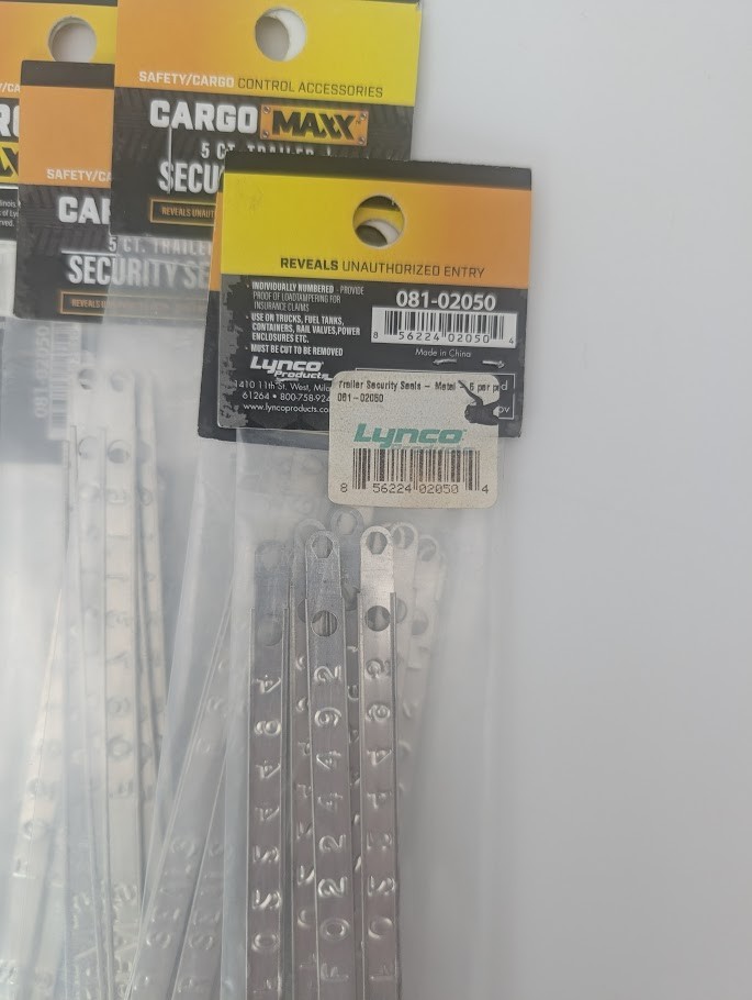 60 Cargo Maxx - Embossed Trailer Security Seals - New
