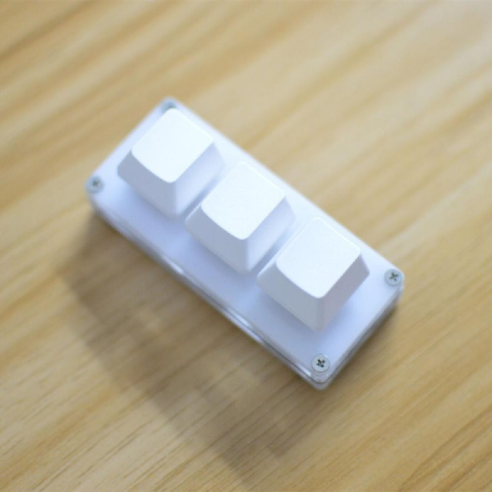 3-key Keypad Gaming Keyboard Programming Macro Mechanical With 1.5m Data Cable