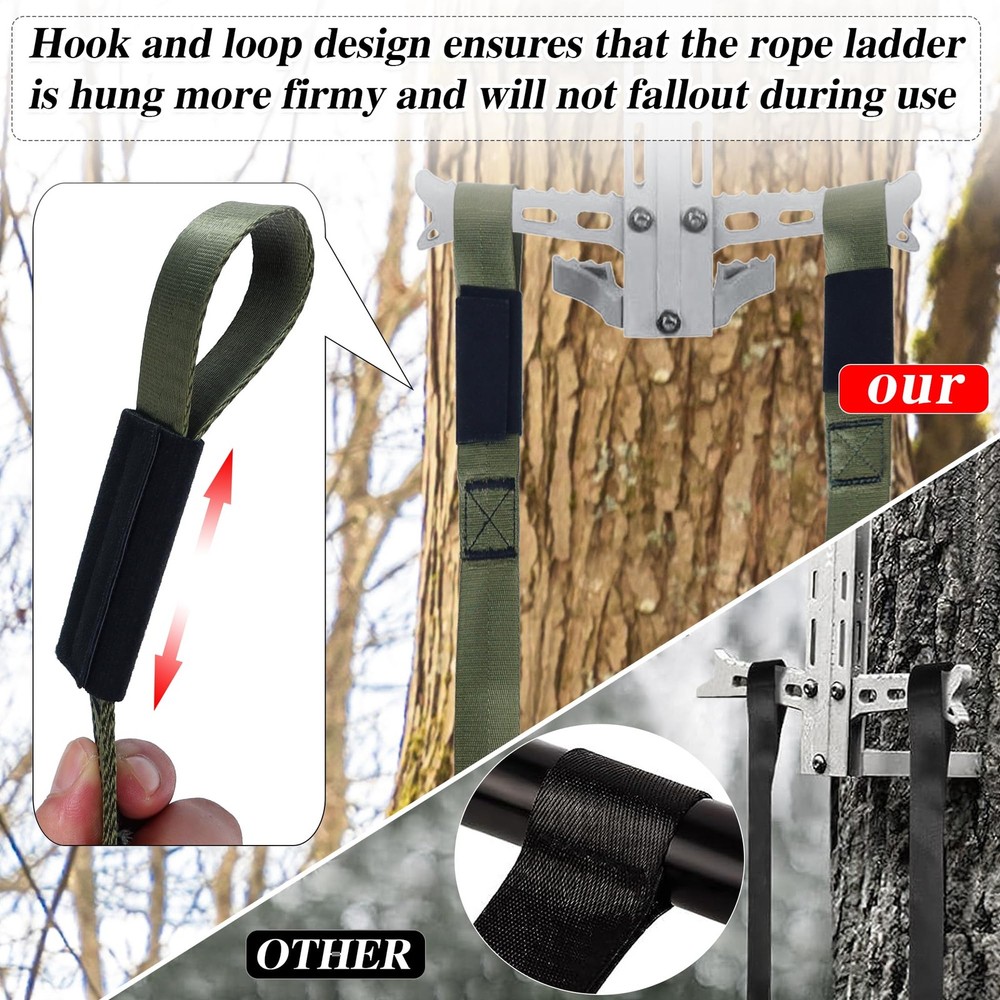 WBCBEC 1Pcs 4Step Climbing Aider for Hunting Stick 1pcs