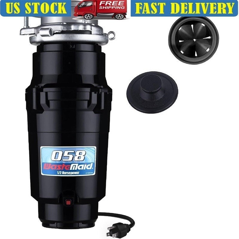 Compact 1/2 HP Garbage Disposal Continuous Feed Torque Master Grinding System US