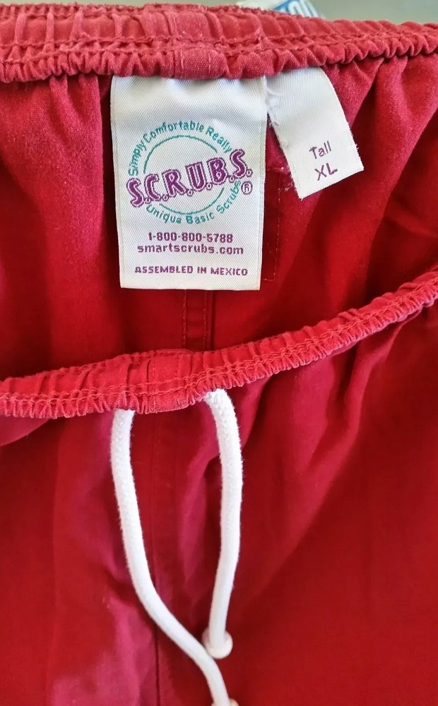 Crimson/red Medical scrubs set