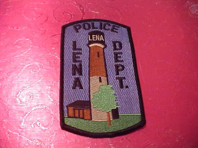 LENA ILLINOIS POLICE PATCH SHOULDER SIZE UNUSED