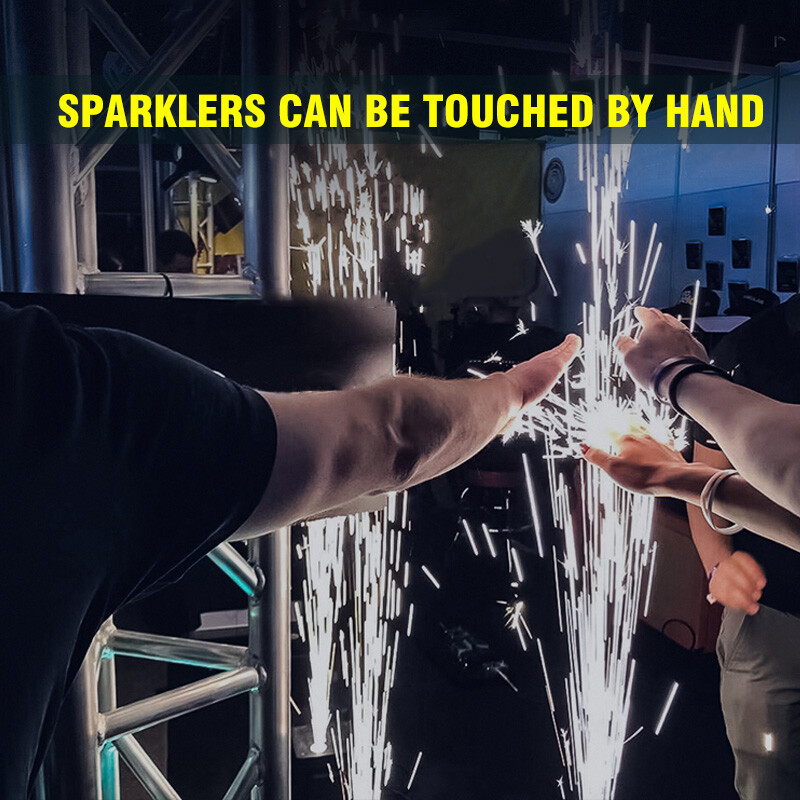 2Pcs Cold Spark Machine 750W Firework Machine DMX512 DJ Stage Effect with Handle