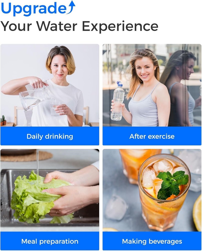 Waterdrop WD-G2CF Filter, Replacement for WD-G2-W, WD-G2-B, WD-G2P600 RO System