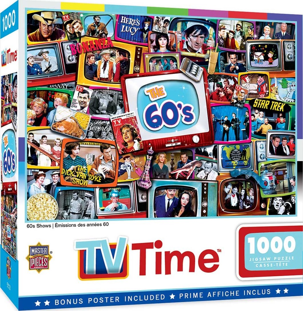 MasterPieces 60s Shows 1000 Piece Jigsaw Puzzle