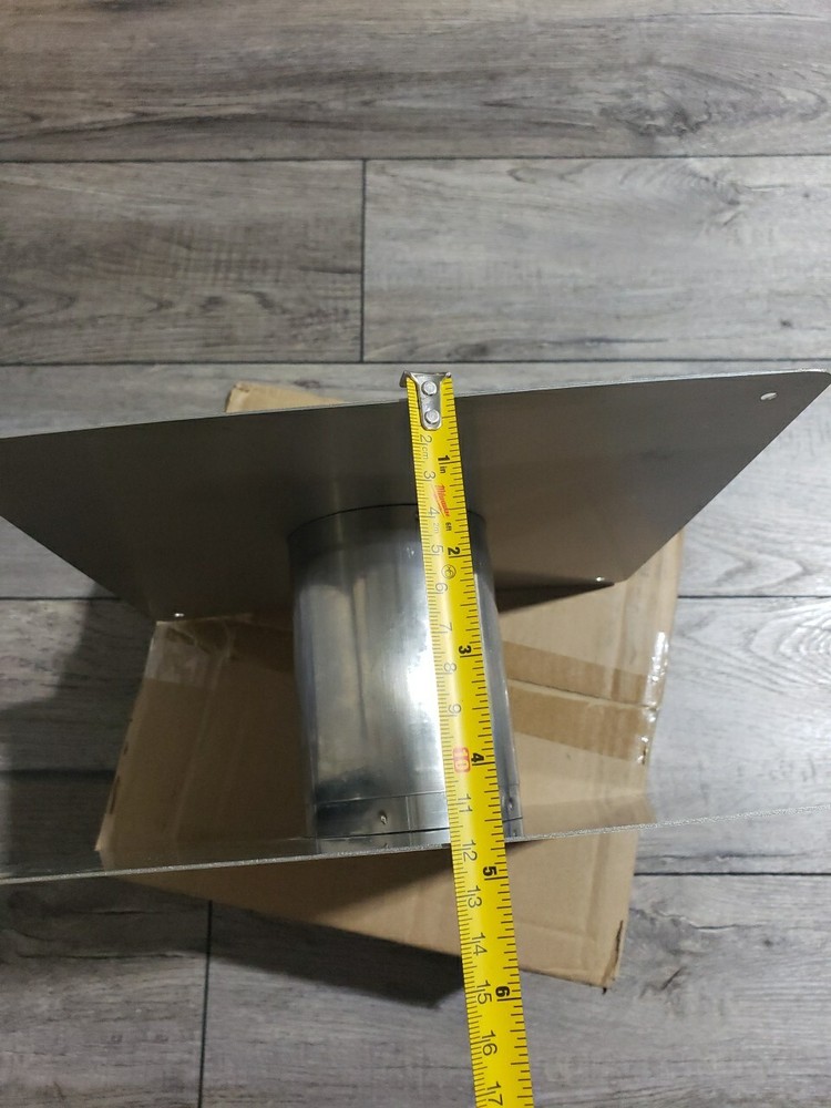 CAMPLUX 2.36'' Stainless Steel Wall Thimble for Indoor Gas Water Heater WT236